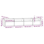 Tv-Benk Med Led-Lys Hvit 240X35X40 Cm