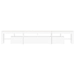 Tv-Benk Med Led-Lys Hvit 230X36,5X40 Cm