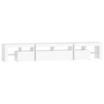 Tv-Benk Med Led-Lys Hvit 230X36,5X40 Cm