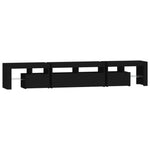 Tv-Benk Med Led-Lys Svart 230X36,5X40 Cm