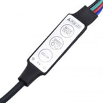 Tv-Benk Med Led-Lys Hvit 215X36,5X40 Cm