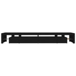 Tv-Benk Med Led-Lys Svart 290X36,5X40 Cm