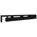Tv-Benk Med Led-Lys Svart 290X36,5X40 Cm