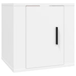 Vegghengt Tv-Benk Hvit 40X34,5X40 Cm