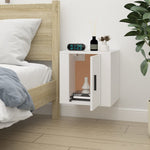 Vegghengt Tv-Benk Hvit 40X34,5X40 Cm