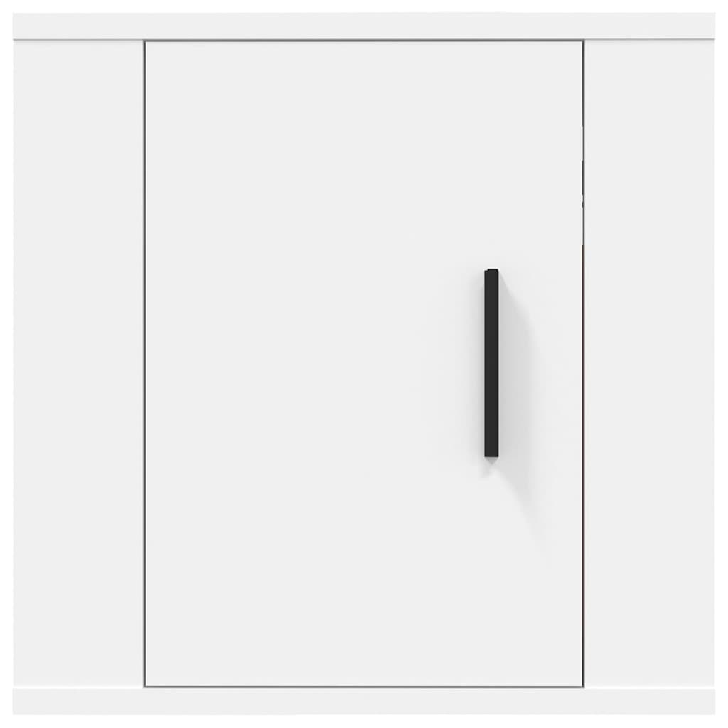 Vegghengt Tv-Benk Hvit 40X34,5X40 Cm