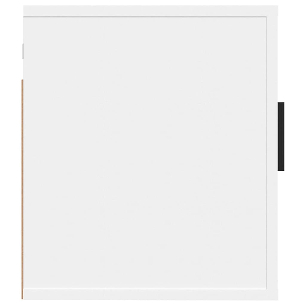 Vegghengt Tv-Benk Hvit 40X34,5X40 Cm