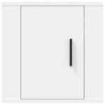 Vegghengte Tv-Benker 2 Stk Hvit 40X34,5X40 Cm