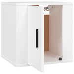Vegghengte Tv-Benker 2 Stk Hvit 40X34,5X40 Cm