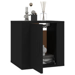 Vegghengte Tv-Benker 2 Stk Svart 40X34,5X40 Cm