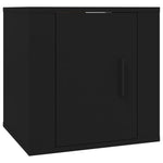 Vegghengte Tv-Benker 2 Stk Svart 40X34,5X40 Cm