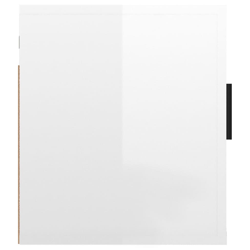 Vegghengte Tv-Benker 2 Stk Høyglans Hvit 40X34,5X40 Cm