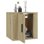 Vegghengte Tv-Benker 2 Stk Sonoma Eik 40X34,5X40 Cm