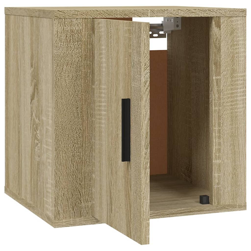 Vegghengte Tv-Benker 2 Stk Sonoma Eik 40X34,5X40 Cm