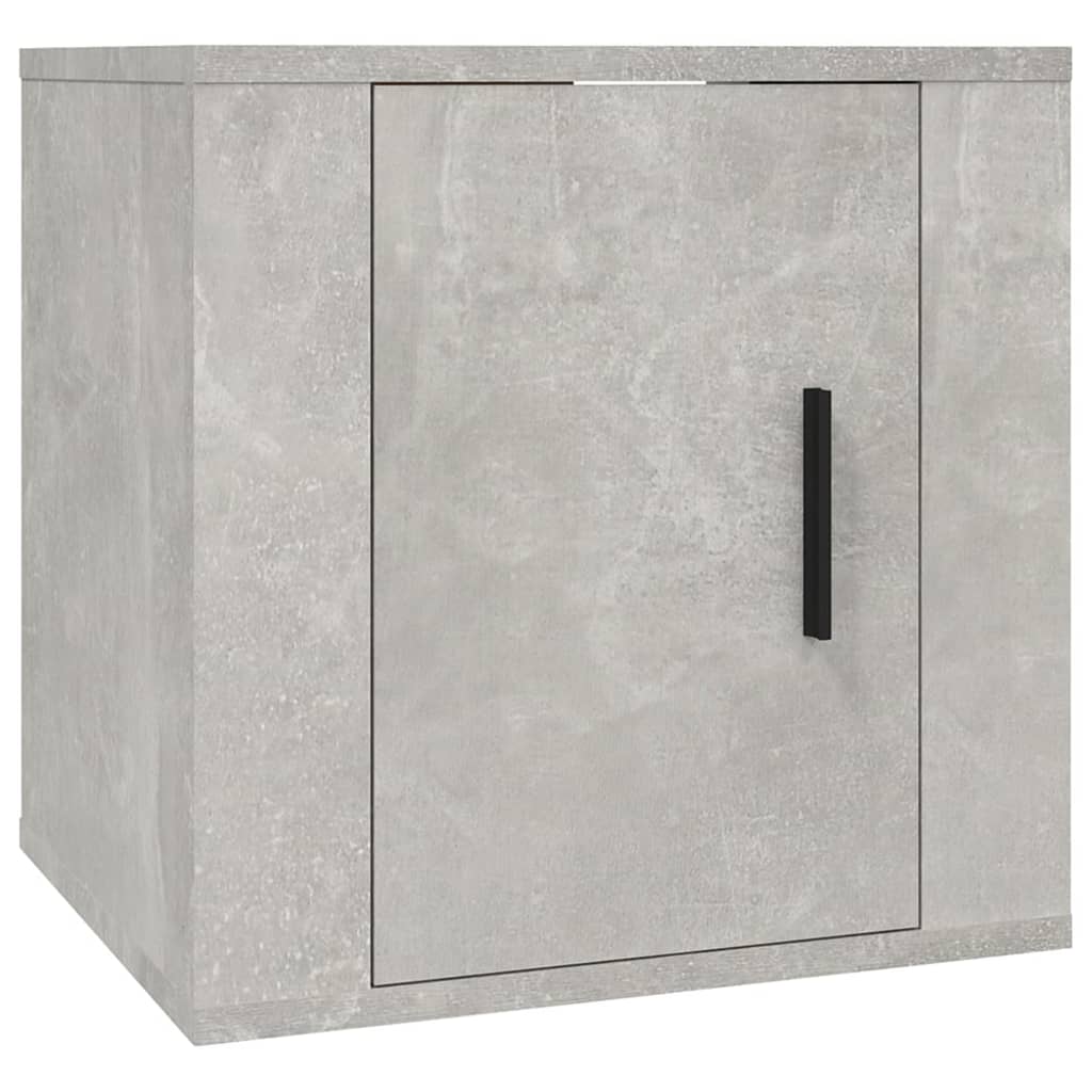 Vegghengte Tv-Benker 2 Stk Betonggrå 40X34,5X40 Cm