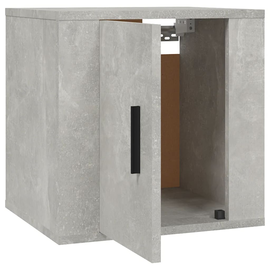 Vegghengte Tv-Benker 2 Stk Betonggrå 40X34,5X40 Cm
