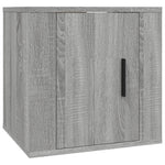 Vegghengte Tv-Benker 2 Stk Grå Sonoma 40X34,5X40 Cm