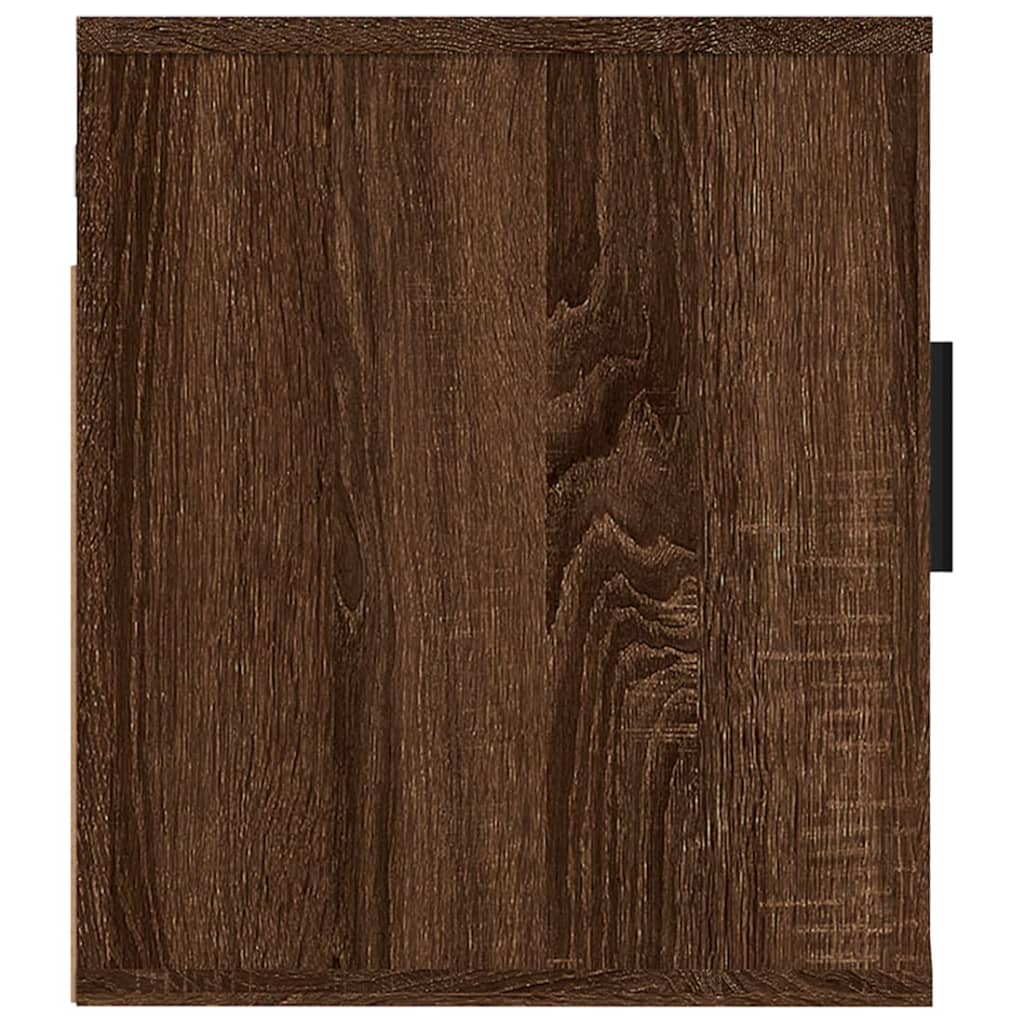 Vegghengt Tv-Benk Brun Eik 40X34,5X40 Cm
