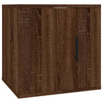 Vegghengte Tv-Benker 2 Stk Brun Eik 40X34,5X40 Cm
