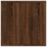 Vegghengte Tv-Benker 2 Stk Brun Eik 40X34,5X40 Cm