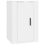 Vegghengte Tv-Benker 2 Stk Hvit 40X34,5X60 Cm