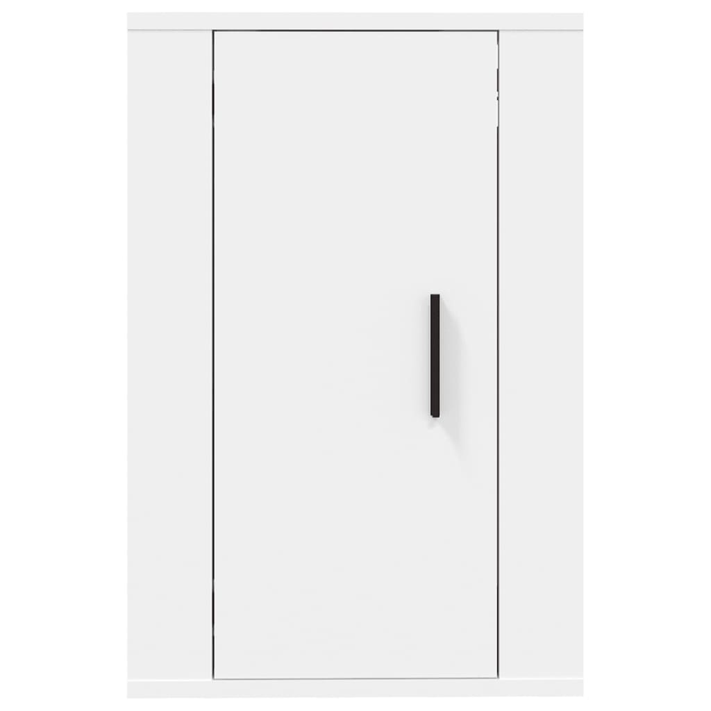 Vegghengte Tv-Benker 2 Stk Hvit 40X34,5X60 Cm