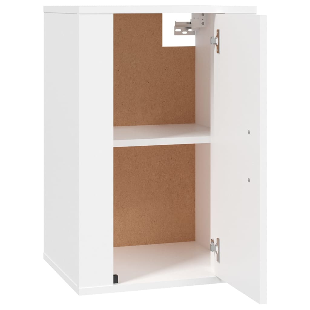 Vegghengte Tv-Benker 2 Stk Hvit 40X34,5X60 Cm