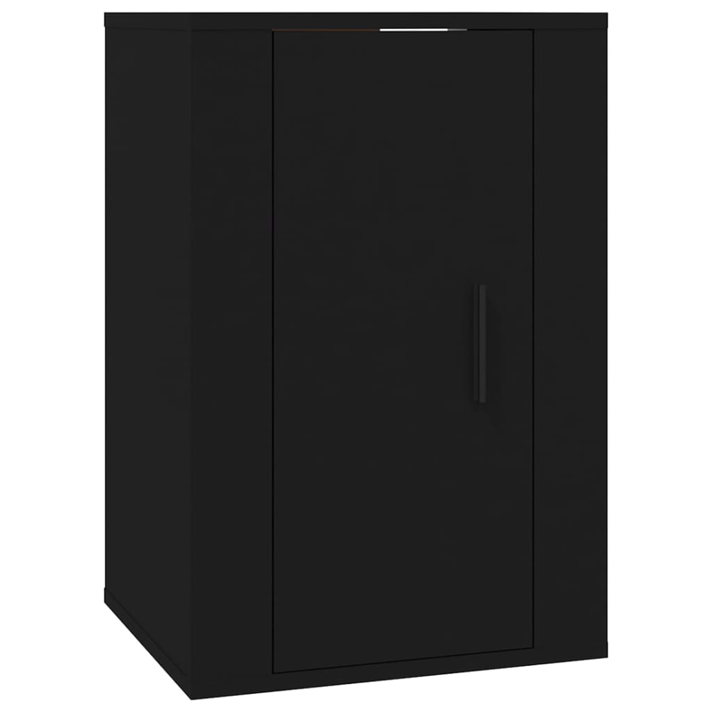 Vegghengte Tv-Benker 2 Stk Svart 40X34,5X60 Cm