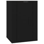 Vegghengte Tv-Benker 2 Stk Svart 40X34,5X60 Cm