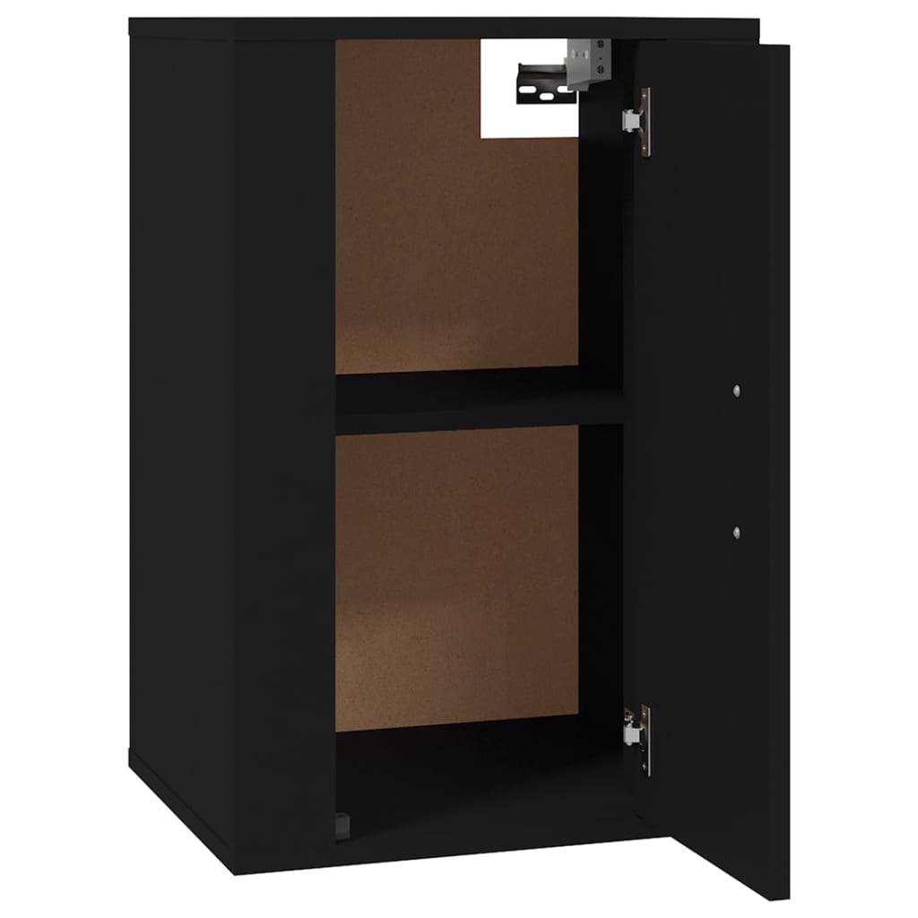Vegghengte Tv-Benker 2 Stk Svart 40X34,5X60 Cm