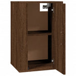 Vegghengte Tv-Benker 2 Stk Brun Eik 40X34,5X60 Cm