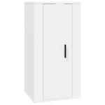 Vegghengt Tv-Benk Hvit 40X34,5X80 Cm