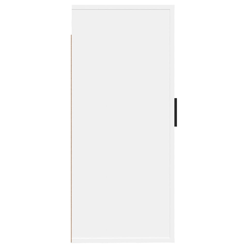 Vegghengt Tv-Benk Hvit 40X34,5X80 Cm