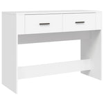 Konsollbord Hvit 100X39X75 Cm Konstruert Tre