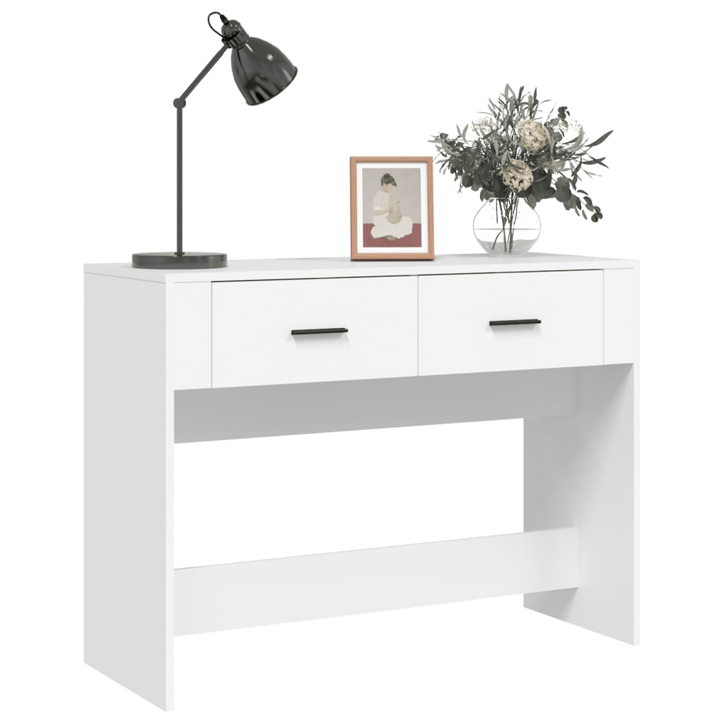 Konsollbord Hvit 100X39X75 Cm Konstruert Tre