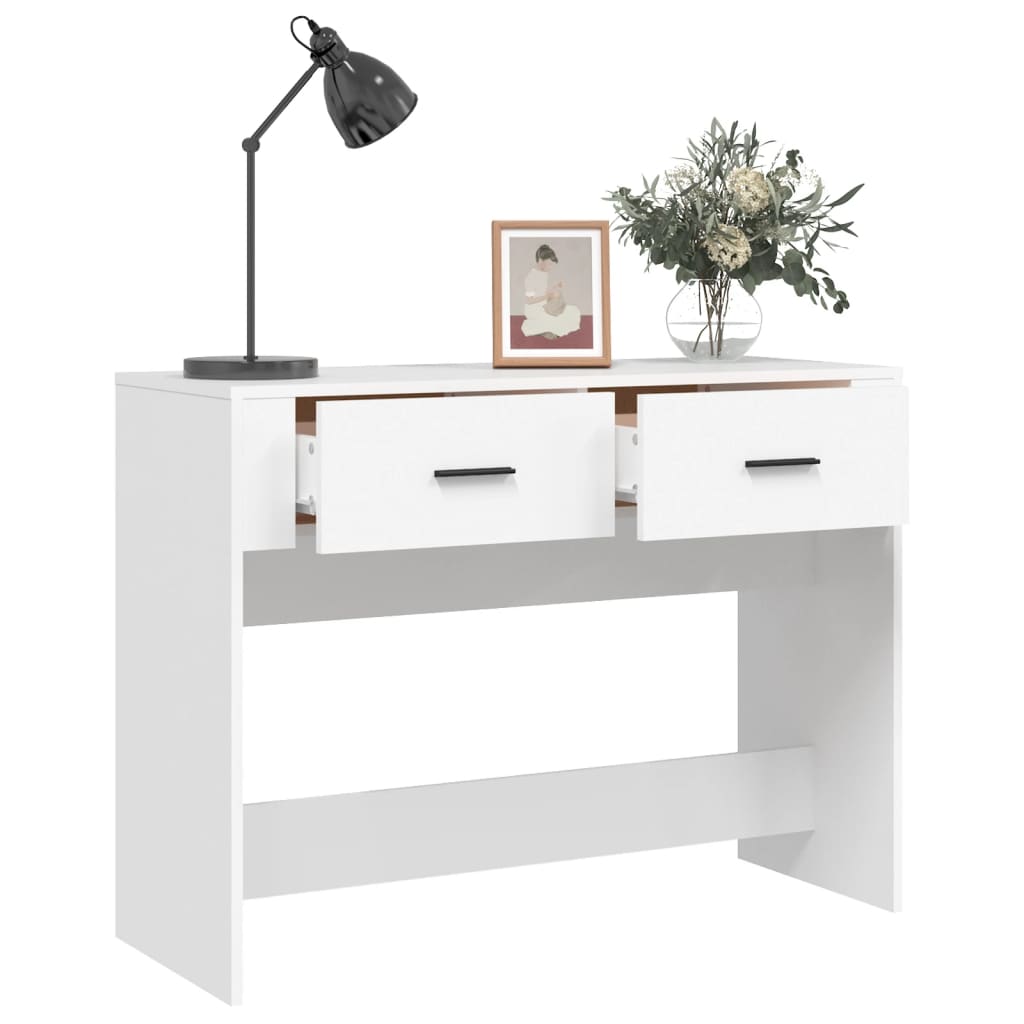 Konsollbord Hvit 100X39X75 Cm Konstruert Tre