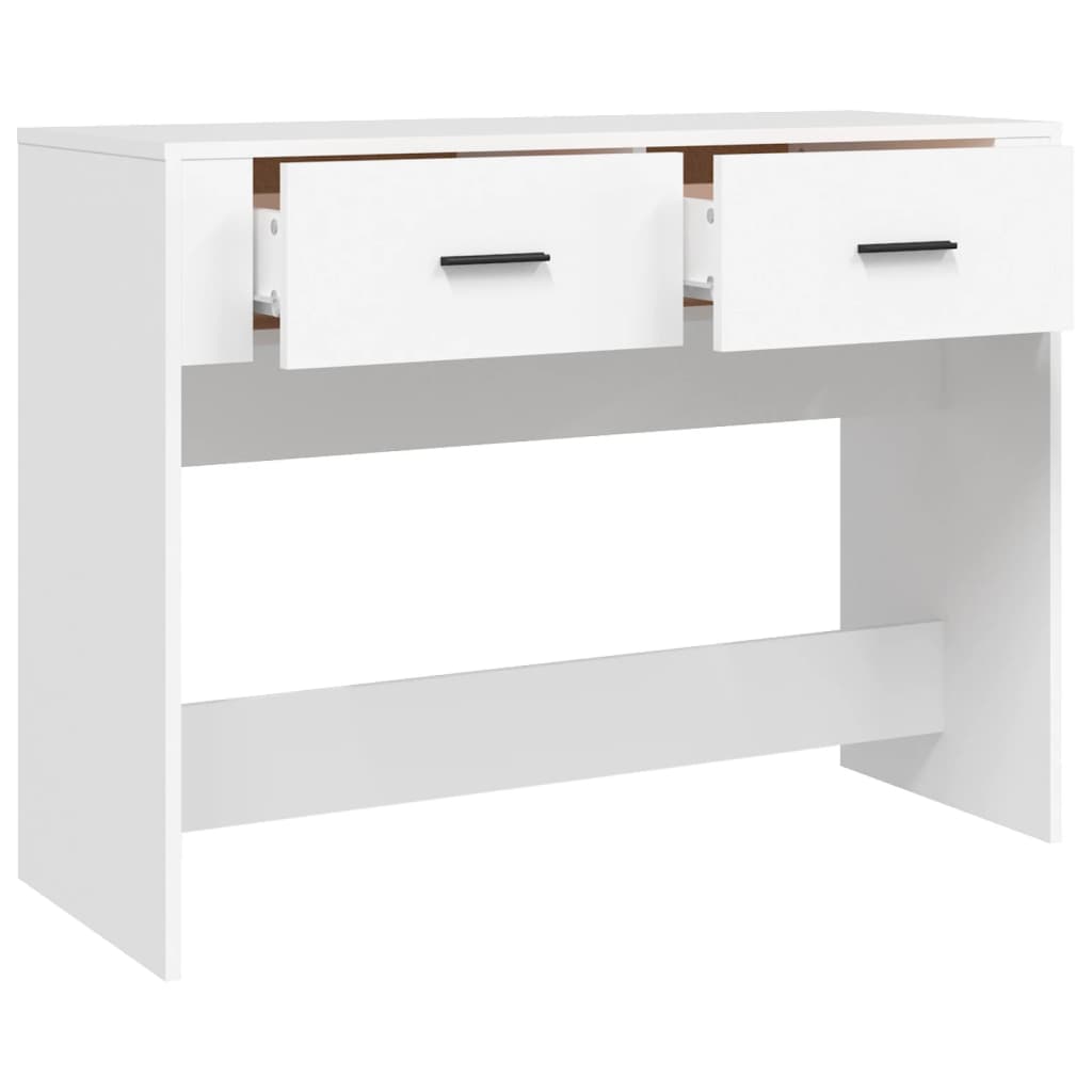 Konsollbord Hvit 100X39X75 Cm Konstruert Tre