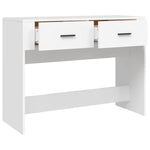 Konsollbord Hvit 100X39X75 Cm Konstruert Tre