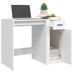 Skrivebord Hvit 100X49X75 Cm Konstruert Tre