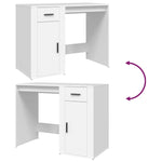 Skrivebord Hvit 100X49X75 Cm Konstruert Tre