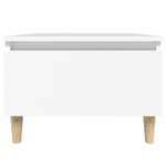 Sidebord 2 Stk Hvit 50X46X35 Cm Konstruert Tre