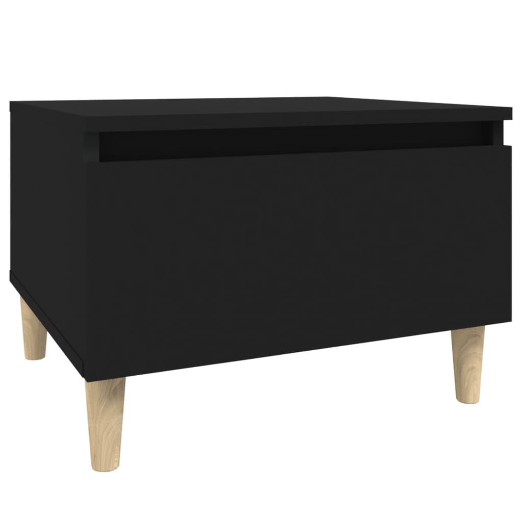 Sidebord Svart 50X46X35 Cm Konstruert Tre