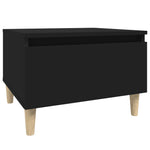 Sidebord 2 Stk Svart 50X46X35 Cm Konstruert Tre