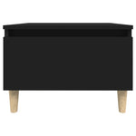 Sidebord 2 Stk Svart 50X46X35 Cm Konstruert Tre