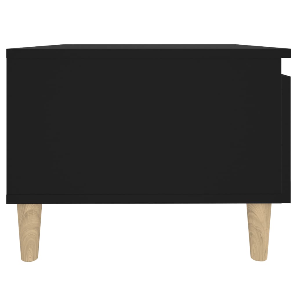 Sidebord 2 Stk Svart 50X46X35 Cm Konstruert Tre