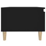 Sidebord 2 Stk Svart 50X46X35 Cm Konstruert Tre