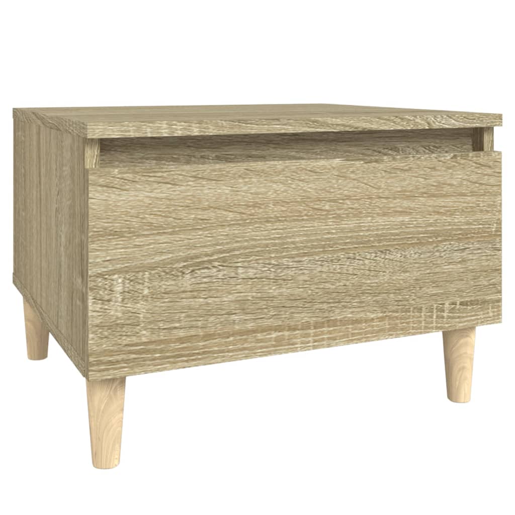 Sidebord 2 Stk Sonoma Eik 50X46X35 Cm Konstruert Tre