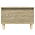 Sidebord 2 Stk Sonoma Eik 50X46X35 Cm Konstruert Tre