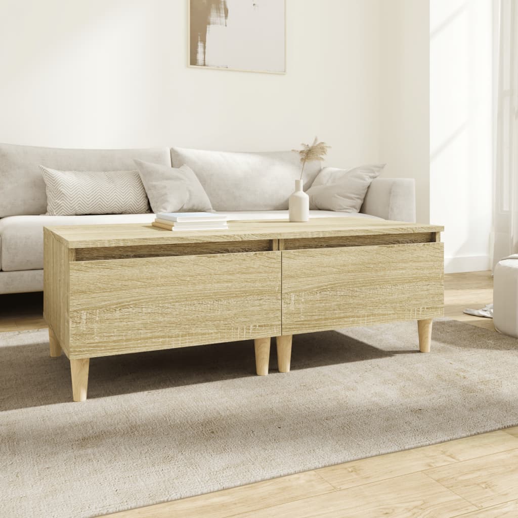 Sidebord 2 Stk Sonoma Eik 50X46X35 Cm Konstruert Tre