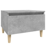 Sidebord Betonggrå 50X46X35 Cm Konstruert Tre